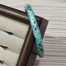 Flower Open Cuff Bracelet, Enamel Bohemian Bangle, Suitable As A Gift For Women - Bracelet - View 18