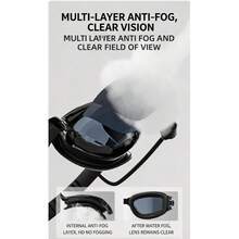 Adult Swimming Full Set: Electroplated Anti-Fog Goggles, Silicone Swim Cap, Nose Clip And Earplugs. Transparent Lenses, Tight Leak-Proof Fit. Soft Silicone Skin-Friendly, Adjustable Strap, Suitable For Comfortable Use In Pools And Open Water. - Multicolor - View 4