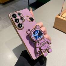新款太空人隱形支架手機殼 DIY 愛心手機殼 適用於 iPhone 17/17air/17pro/17promax/16/16pro/16e/16pro/16plus/16promax/15promax/15pro/15plus/15/14/14pro/14plus/14promax/13/13pro/13promax 電鍍水鑽愛心 全包覆防震軟殼 女生可愛卡通保護殼 適用於 Apple 11/13/14/15/16/17 適用於 A16/A26/A36/A32/A55/A56/S26u/S25/24p/A56/16/26 適用於 Android 系列手機殼 適用於 Redminot14/15/13/11pro 手機殼 - 紫色 - 查看 2