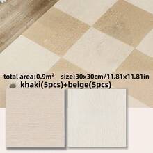 11.81 In * 11.81 In Self-Adhesive Carpet Tiles, Non-Slip Reusable Interlocking Carpet Mats, Glue-Free Self-Stick Carpet Squares, Easy DIY Installation For Home Use, Suitable For Bedrooms And Living Rooms (8 Pieces Per Pack) - Patchwork Carpet - View 7