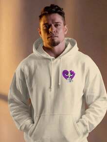 Basic Kangaroo Hoodie, Cold Weather Sweatshirt With Hood, Men's And Women's Streetwear Vibes, Winter Fashion - 卡其色 - 查看 1