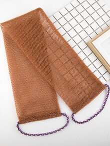 Random Color - Mesh Exfoliating Back Long Mesh Bath Scrub Towel With Double-Sided Design Suitable For Gentle And Rough Body Scrub Shower. High Quality Mesh Material For Convenient Tying. The Towel Is Smooth And Very Suitable For Daily Use - View 10