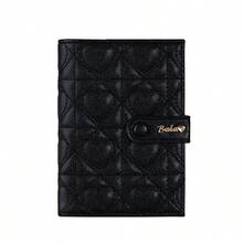 Caviar Heart Pattern! Passport Holder Zipper Short Travel Passport Bag, Multi-Function Document Storage Bag, Travel Essentials - Multicolor - View 12