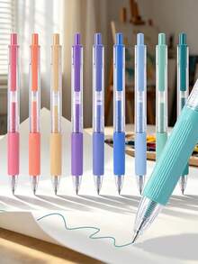 6 pezzi Penne gel acriliche creative con cielo stellato glaciale, penne a doppio uso da 0,7 mm, serie blu. Pittura, scrittura, scrapbooking, evidenziazione, colorazione, uso multi-scena. Bassa saturazione, confortevole per gli occhi, ritorno a scuola - Multicolore - Visualizzare 2