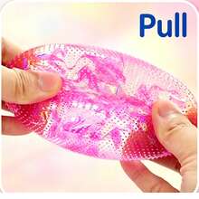 1pc Polka Dot Glitter Slow Rebound TPR Soft Squeeze Stress Ball, Highly Attractive Decompression Toy, Office Desk Gift - Multicolor - View 6