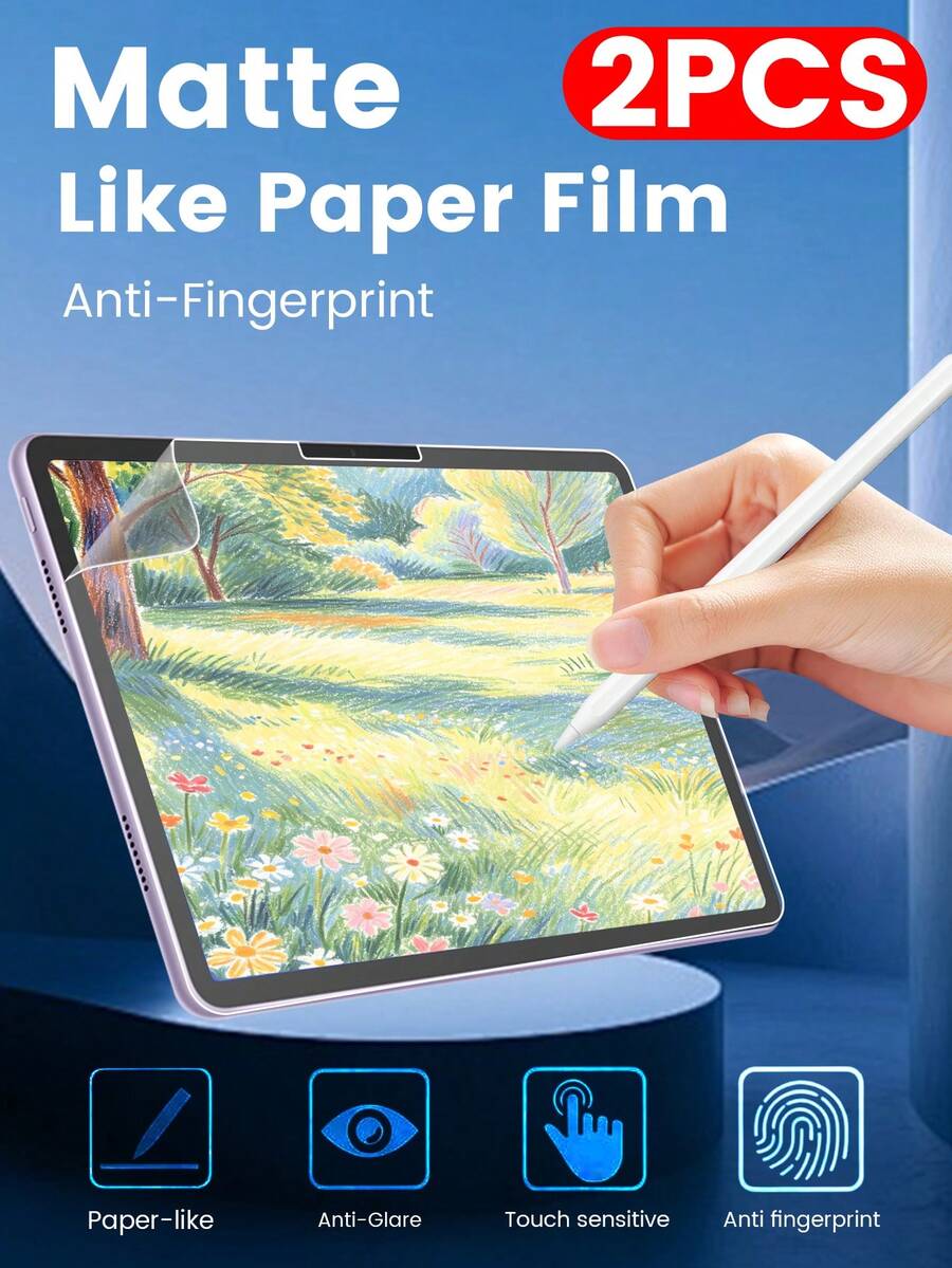 Compatible With Ipad Pro 11 Inch (M4) 2024, 11, 10.2, 10, 7/8/9th 10.2 Air 4 5 10.9 10th Generation Pro 11, 3pcs Tablet Screen Paper-Like Film, Matte Anti-Scratch, Wear-Resistant, Excellent Touch, Perfect Fit