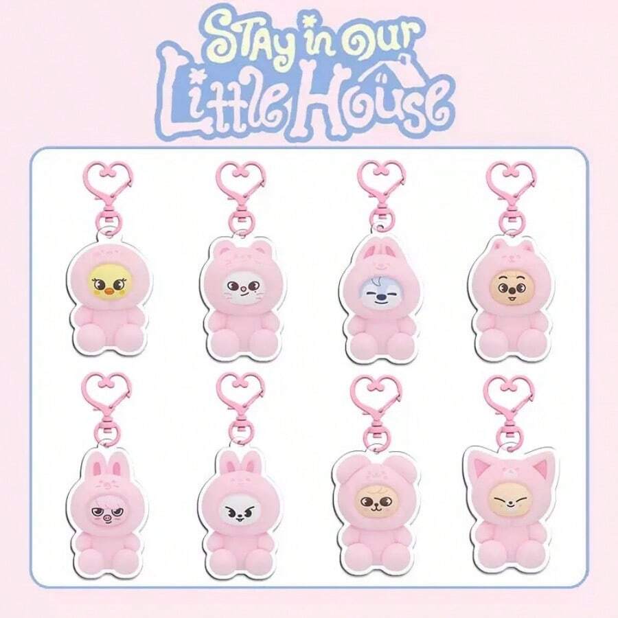 SKZOO 6cm SKZ STAY K-Pop Stray 動漫卡通壓克力鑰匙圈(使用前請撕除保護膜)Global Pop-Up 系列 Secret 鑰匙圈首爾版,粉絲禮物、生日禮物、情侶禮物 - 彩色 - 查看 1