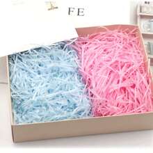Colorful Raffia Shred Filler Set, Gift Box Packing Combination Kit For Wedding Birthday Present, Decorative Paper Grass Shred For Hamper & Gift Wrapping Accessories. - A - View 5