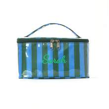 Personalized Striped Makeup Bag, Large Capacity Cosmetic Storage Bag, Portable Travel Toiletry Bag, Zipper Storage Bag, Suitable For Daily Use - Multicolor - View 13