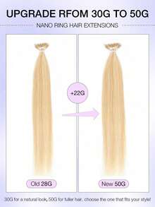 12-22 Inch Nano Ring Hair Extensions, 100% Human Hair, Natural Black, Silky Straight, Remy Human Hair, Micro Nano Ring Hair Weft, Women Nano Ring Hair Extensions - Multicolor - View 76