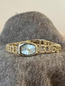 Gold Women's Quartz Watch, Fashionable Retro Classic Business Style, Suitable For Daily Wear, Gift, Casual Party - Gold - View 6