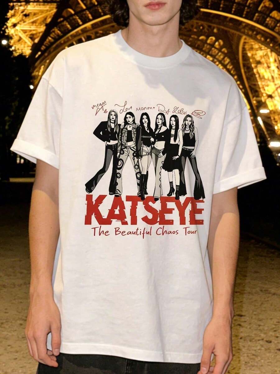 Tricou pentru bărbați cu mânecă scurtă și guler rotund, casual de vară, ușor, cu imprimeu, croială relaxată, top basic versatil, moale și confortabil pentru purtare zilnică - alb - Vizualizare 1