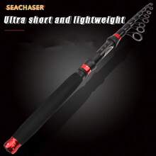 Easytoday Carbon Fiber Portable Fishing Rod Ultra-Light Telescopic Lure Rod Comfortable Extended Handle Ceramic Guides 1.8M/5.9FT, 2.1M/6.89FT, 2.4M/7.87FT, 2.7M/8.86FT, 3.0M/9.84FT Carp Bass Rod - Red - View 10