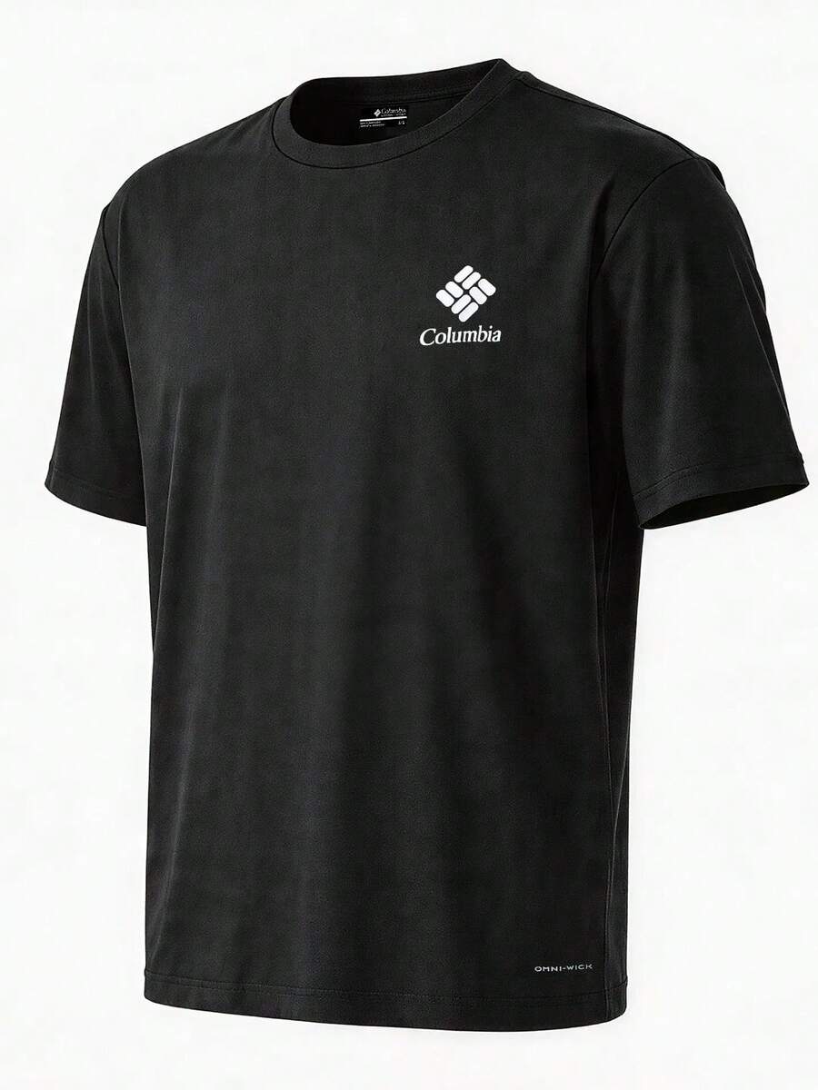Columbia Summer Comfortable Breathable Quick-Dry Short Sleeve T-Shirt For Men - Black - View 1