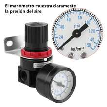 Air Regulator Pressure Gauge 1/4 NPT Thread - Black - View 7