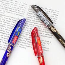 12支創意多色可擦拭凝膠筆，防水筆身，可擦拭凝膠筆辦公用品，修正錯誤，可擦拭且可更換筆芯，防水筆身辦公用品，開學必備用品 - 多色 - 查看 5