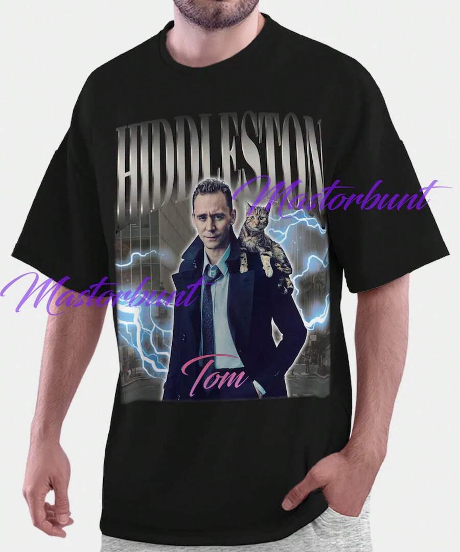 Camiseta Tom Hiddleston Estilo Vintage