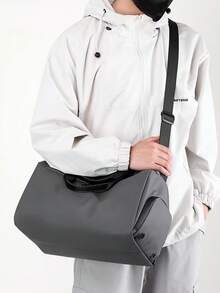 1pc Sports Gym Bag, Dry & Wet Separation, Women's Training & Swimming Bag, Large Capacity - Black - View 7