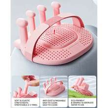 1 Pair Yoga Ballet Toe Exerciser, Flexible Arch Trainer, Weightlifting Toe Strength Training, For Calf Muscle And Flexibility Training, Suitable For Gym And Home Workouts - Pink - View 8