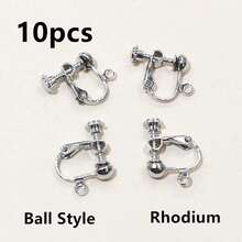 10pcs 15x13mm Brass Screw Ear Clip Earring Settings Rotate Pads Findings Base Blank Bezel For DIY Jewelry Making Supplies - Screw Earring Clips - View 15