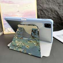 杏花印花平板保護殼，附筆槽，相容 iPad 11(A16 2025)，自動休眠/喚醒功能，相容小米 5/5PRO/6/6PRO/7/7PRO，相容華為 Matepad，相容榮耀平板 - 彩色 - 查看 4