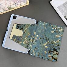 杏花印花平板保護殼，附筆槽，相容 iPad 11(A16 2025)，自動休眠/喚醒功能，相容小米 5/5PRO/6/6PRO/7/7PRO，相容華為 Matepad，相容榮耀平板 - 彩色 - 查看 8