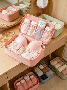 Women's Foldable Jewelry Storage Bag, Minimalist Fashion, Waterproof Travel Jewelry Pouch, Essential For Travel, Back To School And Home - Multicolor - View 1