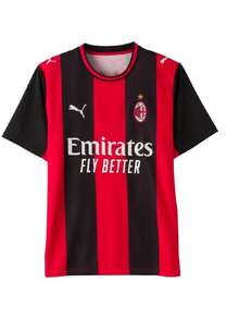 Puma Men's 2026 Summer AC Milan Home Fan Jersey Sports T-Shirt 784121-01 - Black/Red - View 1