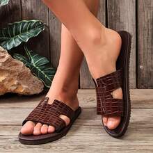Men's Summer Breathable High-End Luxury Casual Slippers For Outdoor Wear - Black - View 4
