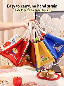 Cartoon Student Breakfast Bag, Thermal Bag, Portable Bento Bag, Office Worker Thermal Insulation And Cold Lunch Box Bag, Thickened Portable Bento Bag - Multicolor - View 6