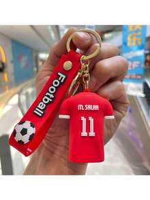1 buah Gantungan Kunci Jersey Bintang Sepak Bola PVC, Liontin Sepak Bola Kartun, Gaya Jersey Pemain Bintang, Cocok untuk Pertandingan Sepak Bola, Acara Olahraga, Hadiah Liburan. - MultiWarna - View 6