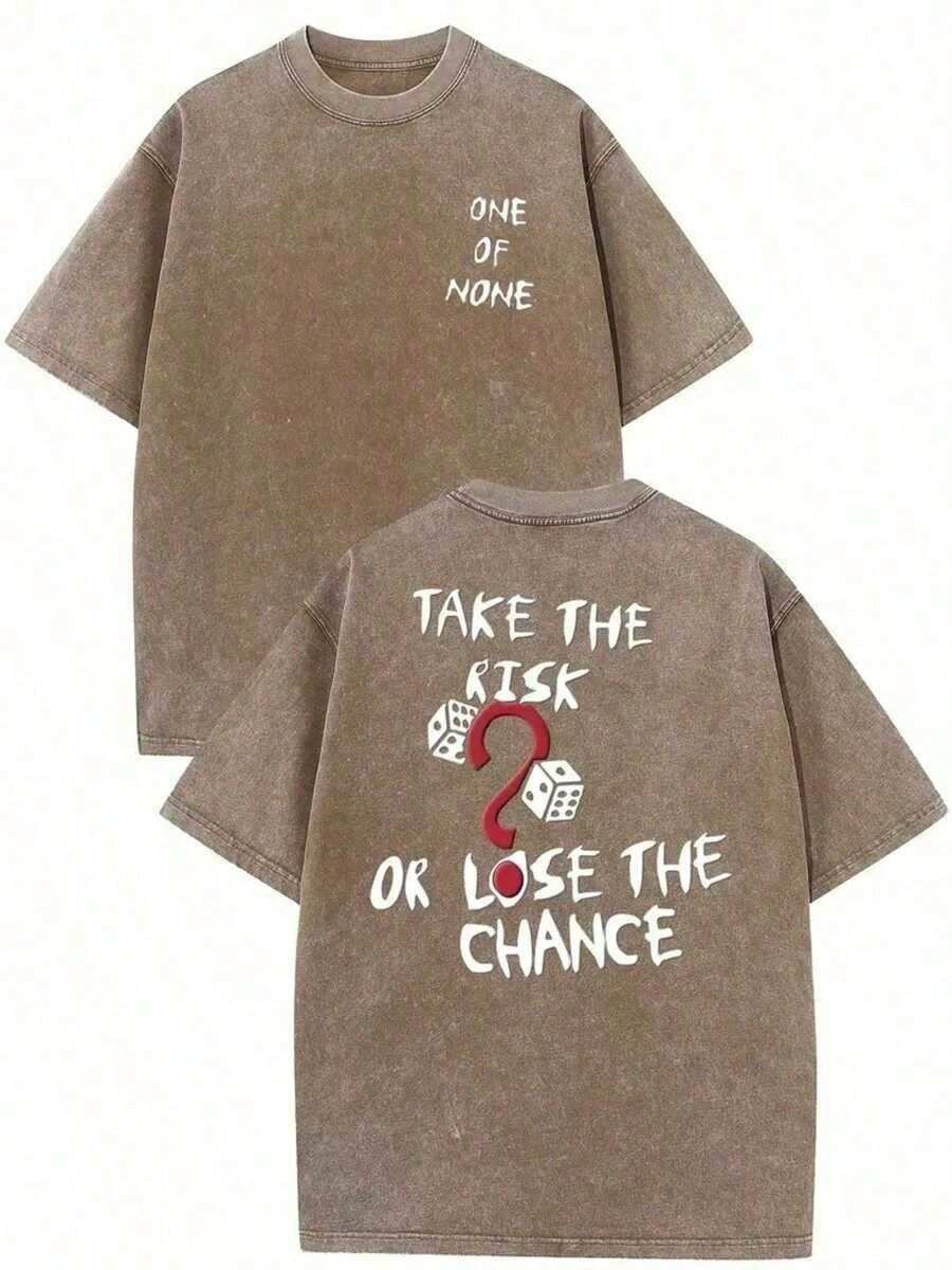 Water-Resistant, Adventure Style, Or Missed Opportunity. High-Quality Batik Cotton Retro Fashion Brand T-Shirt, With A Suitable Thickness For Summer T-Shirts, Party Gifts. - 白色 - 查看 1