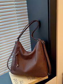Large Capacity Korean Style Backpack New Crossbody Bag Fashion Versatile Commuter Shoulder Tote Bag - Coffee - View 7