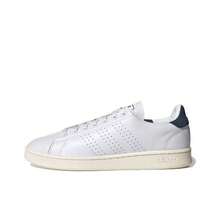 Zapatillas bajas adidas neo ADVANTAGE de piel sintética azul con tacón para hombre, color blanco. - Blanco - Ver 3
