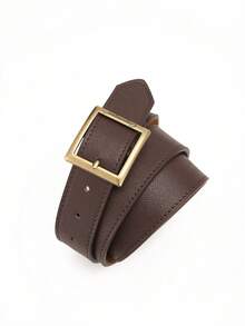 1pc Vintage Classic Pin Buckle PU Leather Belt For Women, Multiple Colors Available - BH1160 - View 7