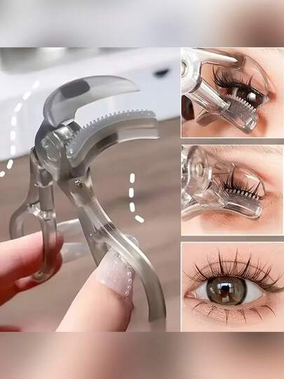 Bộ 3 kẹp mi cầm tay, thiết kế lược răng không viền cho mi cong kiểu hoa hướng dương, uốn góc rộng và uốn chính xác từng phần, tay cầm công thái học, giữ mi cong lâu, quà tặng Valentine lý tưởng cho bạn gái