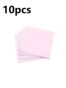 10/1pc Pink Microfiber Cleaning Cloth - Reusable, Soft And Highly Absorbent, Suitable For Wiping Glasses, Phones And Screens, Ideal For Home And Office Use, Essential For Screen Cleaning - View 10