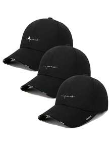 1pc/2pcs Unisex Baseball Cap, Casual Letter Print Snapback Hat, Suitable For Daily Use, Outdoor Travel, Hiking, Skiing - Multicolor - View 18