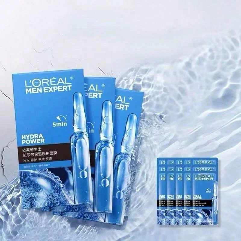 L’Oreal Paris [旅行裝-30ml]L'Oreal 男士玻尿酸保濕修復面膜 30ml - 維生素 C - 查看 1