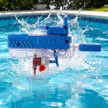 Summer Transparent Press-Type Small Water Gun Toy, Manual Rapid-Fire Long-Range Water Shooter For Boys And Girls, Water Fight Essential, Outdoor Beach Pool Water Play Toy, Multiple Colors Available For Parent-Child Family Interaction - Multicolor - View 8