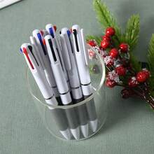 10/Set 3-In-1 Ballpoint Pen - 3 Color Retractable Pen -Smooth Writing, Ideal For Office Stationery And Fine Writing, Essential Office Supply | Ballpoint Pen Set |Smooth Writing Pen, Back To School - 3-color Pen [black + Blue + Red] - View 6