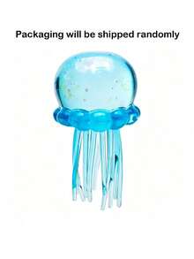 Jellyfish Squeeze Stress Relief Toy, Ultra Soft Slow Rebound Squeeze Toy, Healing Jellyfish Design, Built-In Movable Sequins, Soft Yet Elastic When Squeezed, Available In Various Macaron Colors, Transparent Jelly-Like Texture, Soft Tentacle Touch - Multicolor - View 11