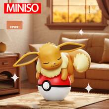 Miniso 1个随机夜光宝可梦精灵球微型生态瓶，可爱皮卡丘和伊布睡觉摆件，庭院装饰，节日和生日推荐礼物 - 1件隨機款式 - 查看 5