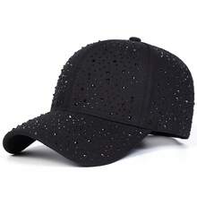 1pc Women's Rhinestone Baseball Cap Street Fashion Casual Hat Spring Autumn Travel Beach Vacation - Multicolor - View 11