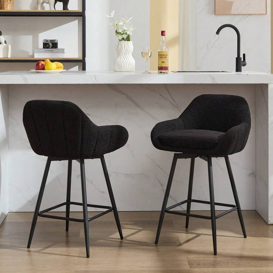 Tabourets de bar - Noir - Voir 1