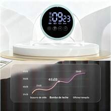 Sacaleches Eléctrico Inteligente con Pantalla LED táctil y Función de Memoria | 3 Modos y 9 Niveles | Extractor de Leche Materna Portátil Recargable - Rosa - Ver 4