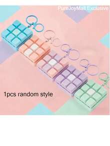 1pc Stress Relief Keychain Ornament, Sensory Stimulation Stress Relief Mini Decoration, Party Favor, Creative Teen Decoration, Random Color - View 14