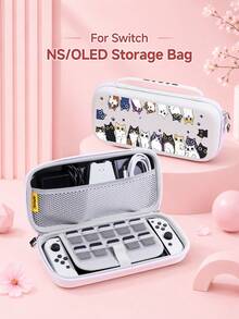 New Switch 2 (2025) Game Console Protective Case, 1pc Playful Peeking Cat Pattern, Compatible With Switch NS/Switch OLED Game Console Protective Case, New 2nd Generation, TPU Soft Shell, Universal Protective Cover, Switch Controller Protective Case, Switch Game Accessories, Universal Storage Bag, Shockproof, Anti-Slip, Scratch-Resistant, Beautiful, Best Choice For Family And Friends - View 7