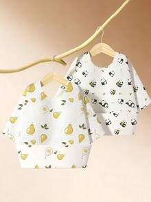 Baby Disposable Bib Apron, Children's Feeding Apron, Infant Complementary Food Bib, Anti-Stain Reverse Wear Apron For Autumn/Winter - Multicolor - View 9