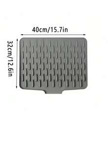 1pc Large Anti-Slip Silicone Kitchen Sink & Countertop Drainage Mat, Built-In Drainage Design, Dish Drying Rack & Space-Saving Storage, Easy To Clean, Suitable For Stove & Sink, Modern Kitchen Use, Minimalist Design, Anti-Slip Surface, Countertop Protection Pad - Multicolor - View 15